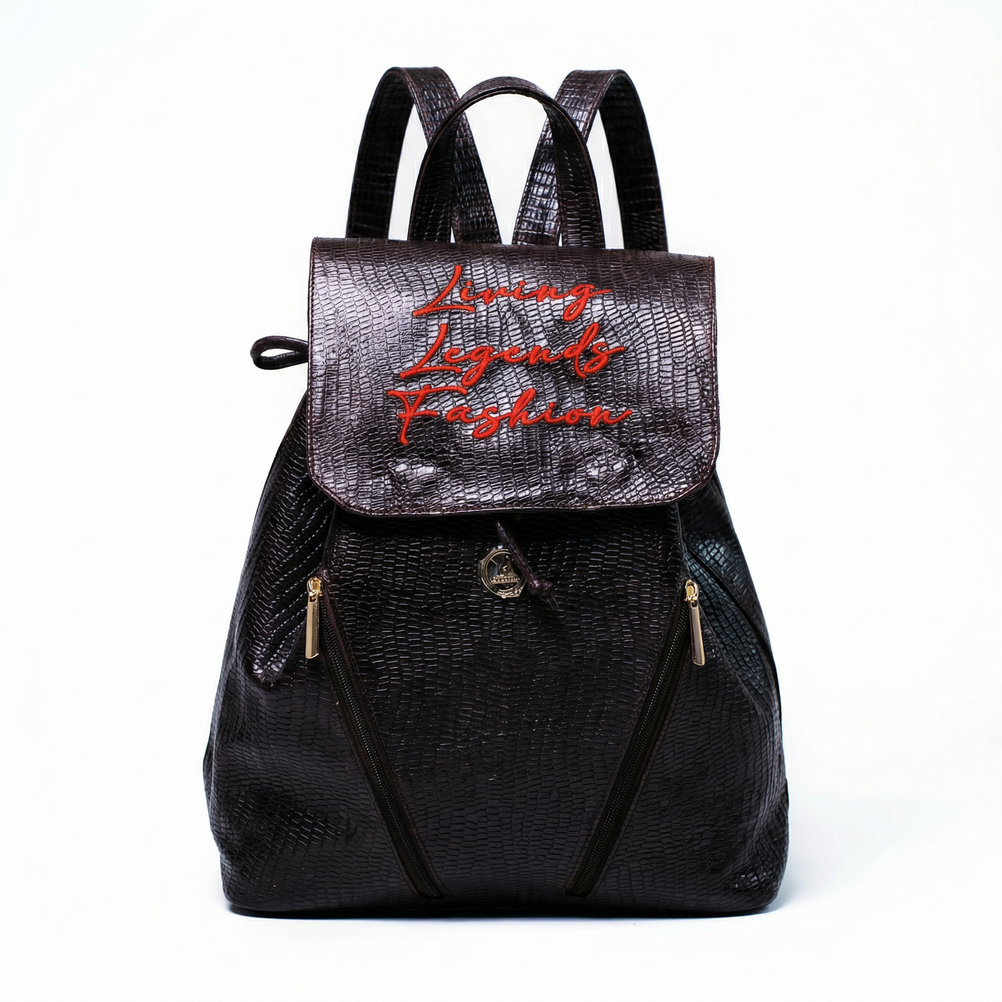 croc leather backpack Brown Croc Leather Bookbag – Living Legends Fashion 2026