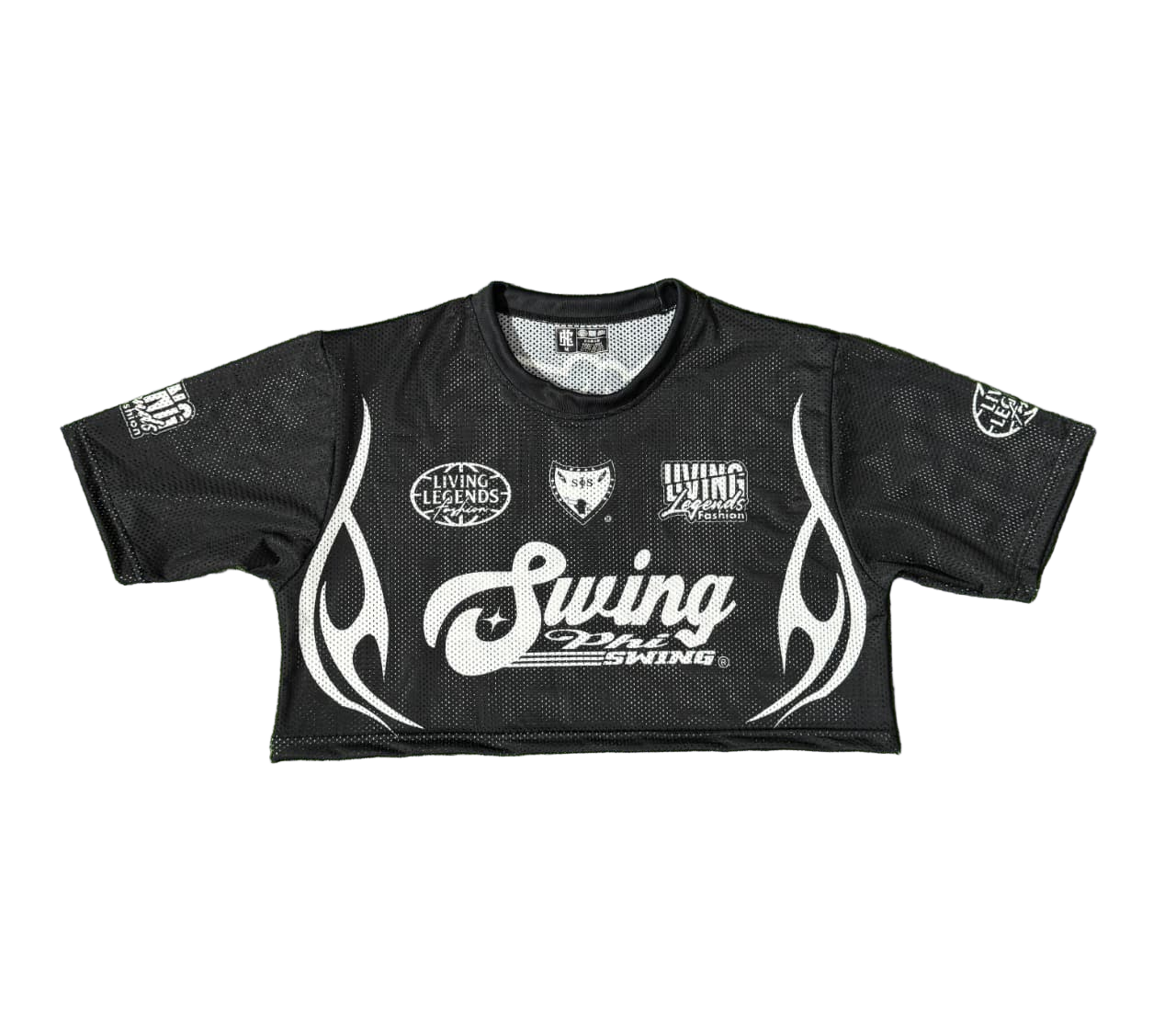 Black Swing Cropped Lacrosse Jersey PRE ORDER