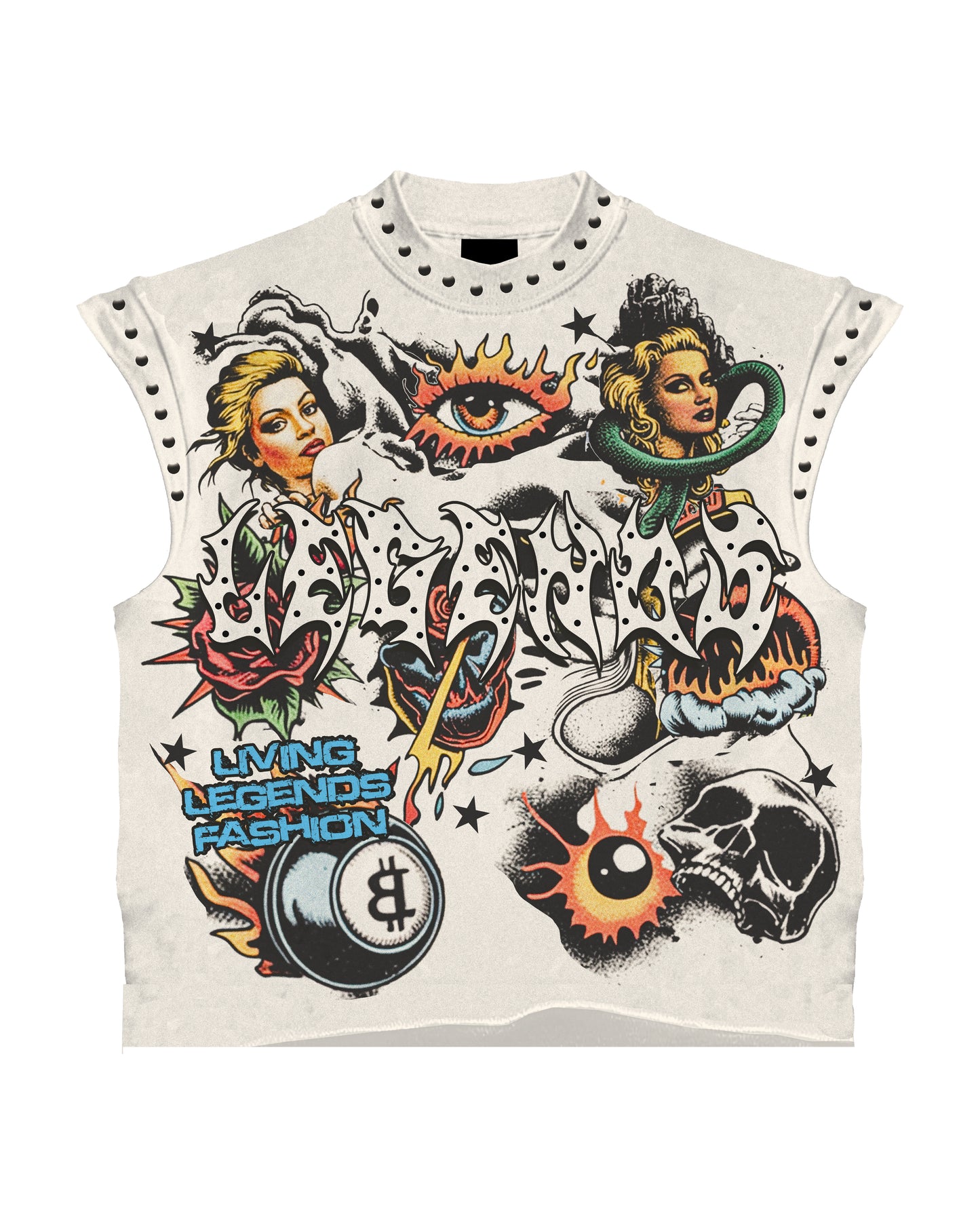 Eternal Ink Rhinestone Sleeveless Tee