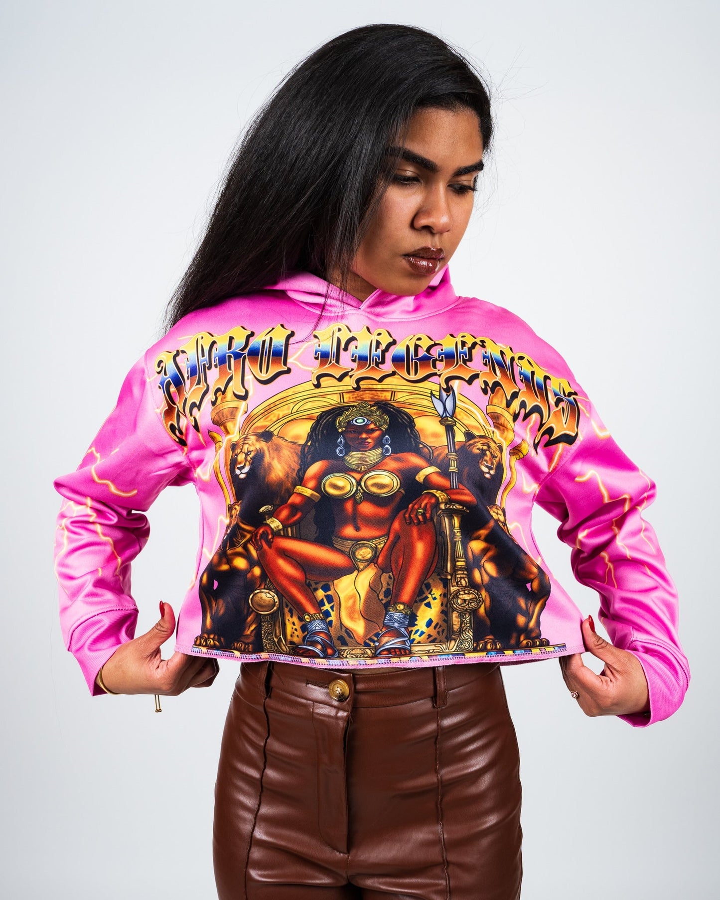 Pink Rhinestone Hoodie