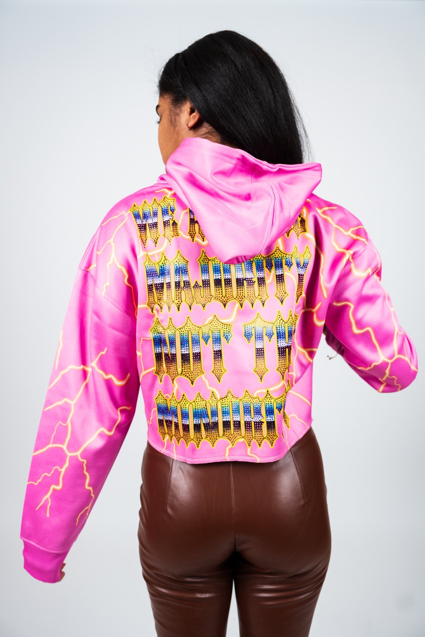 Pink Rhinestone Hoodie