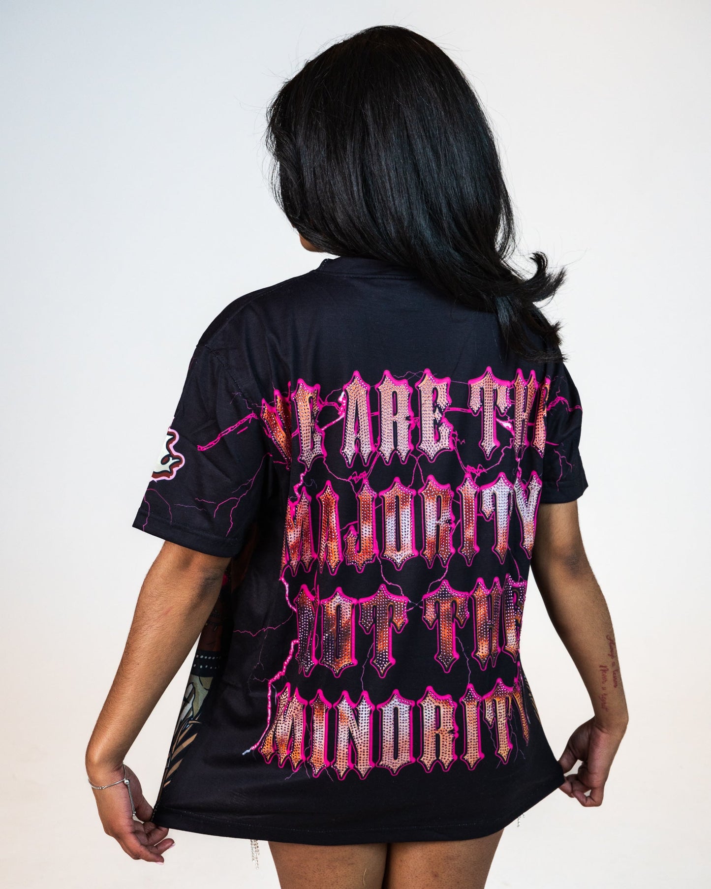 Stone Shirt “Queen Of Queens“ Rhine Stone Shirt - Afro Legends Collection