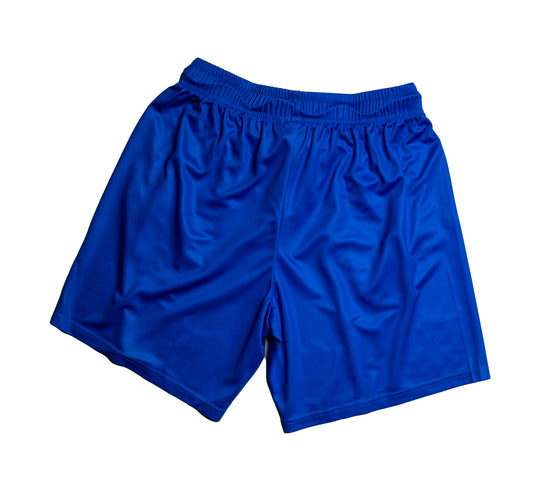 Blue Elite Team Only Rhinestone Mesh Shorts