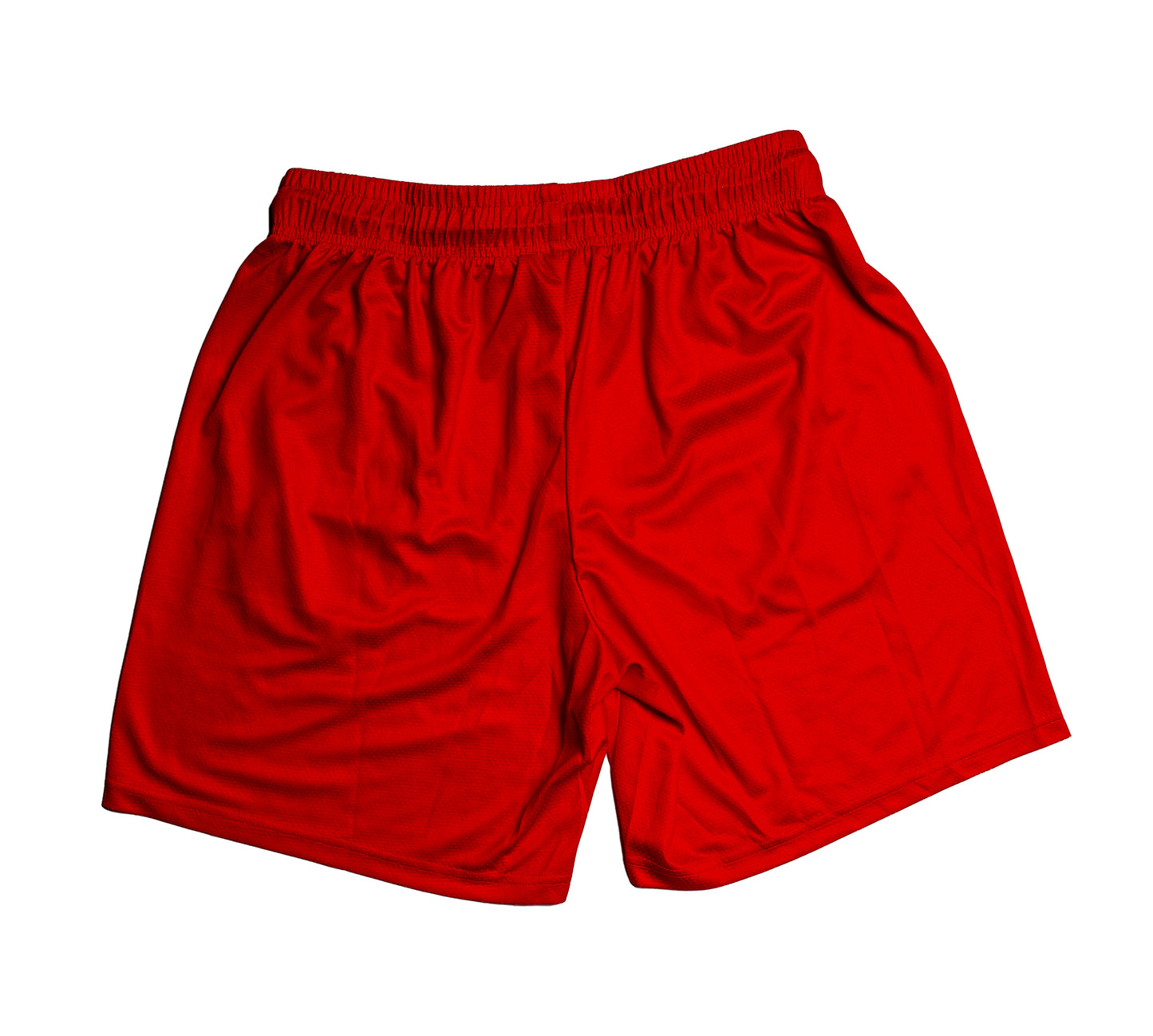 Red Elite Team Only Rhinestone Mesh Shorts