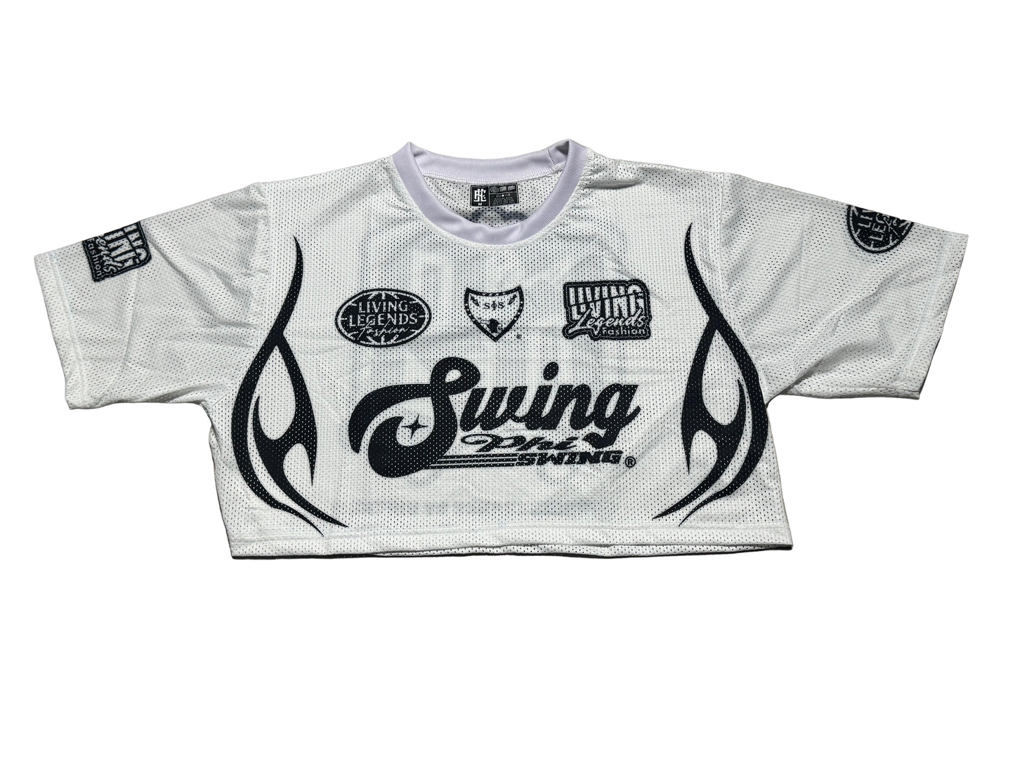 White Swing Cropped Lacrosse Jersey PRE ORDER