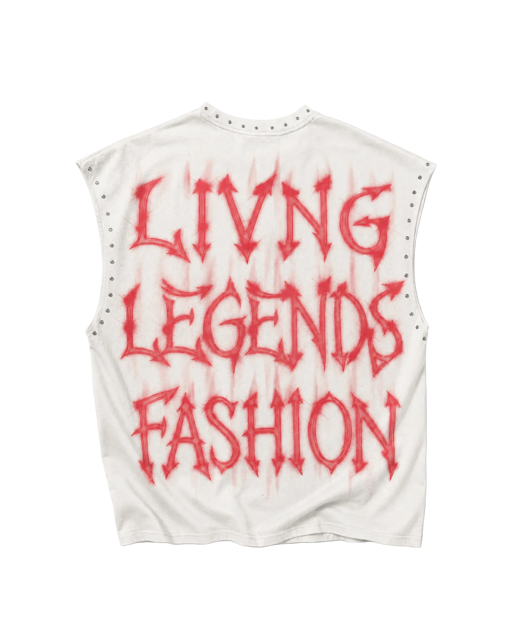 Skull Graphic Rhinestone Sleeveless Tee featuring edgy graphics and rhinestone embellishments, perfect for streetwear style.