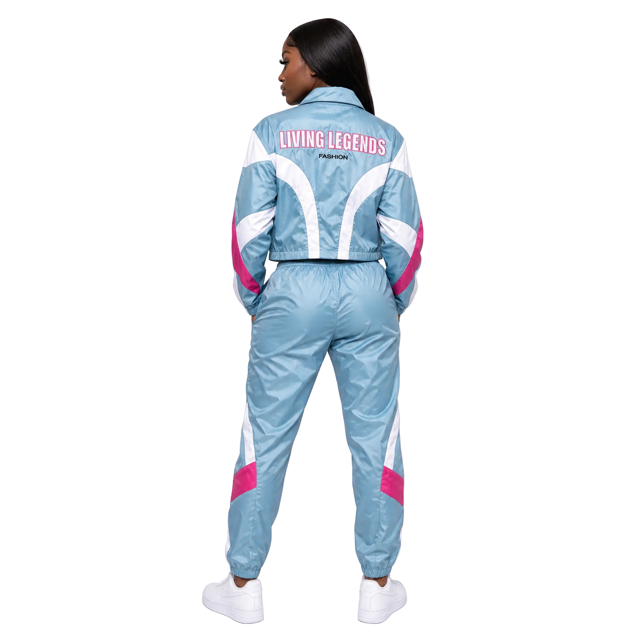 Aqua Cropped Female Flight Suit