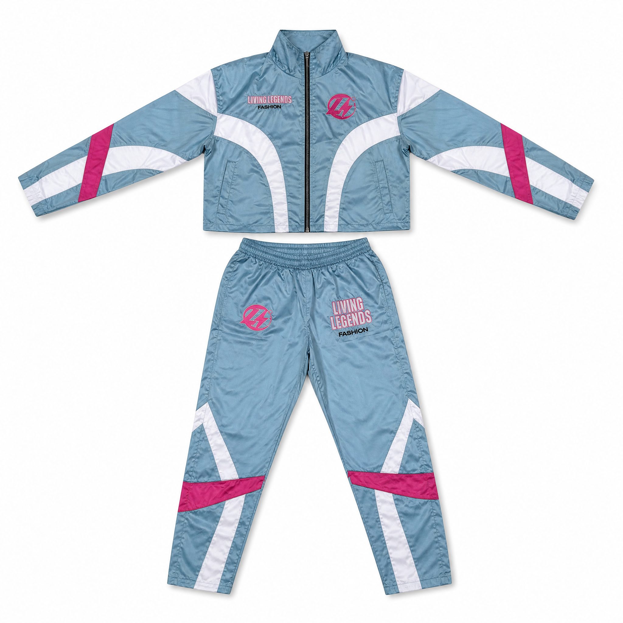 Aqua Cropped Female Flight Suit
