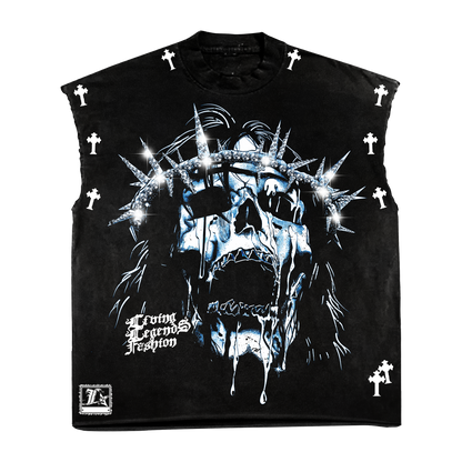 Sacrifices - Rhinestone Sleeveless Tee