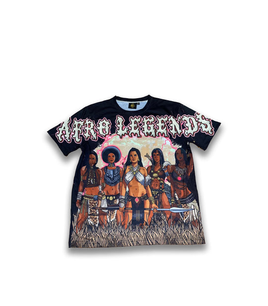 “Queen Of Queens“ Rhine Stone Shirt - Afro Legends Collection