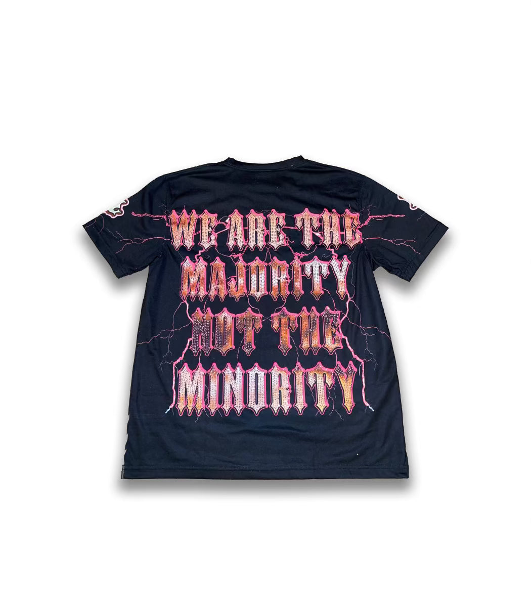 Stone Shirt “Queen Of Queens“ Rhine Stone Shirt - Afro Legends Collection