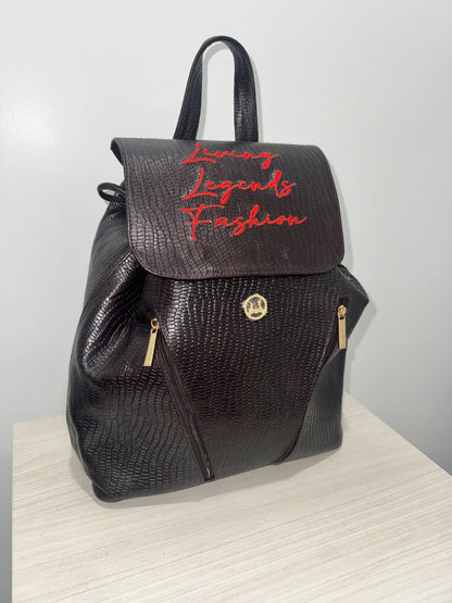 Brown Leather Bookbag