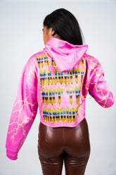 Pink Rhinestone Hoodie