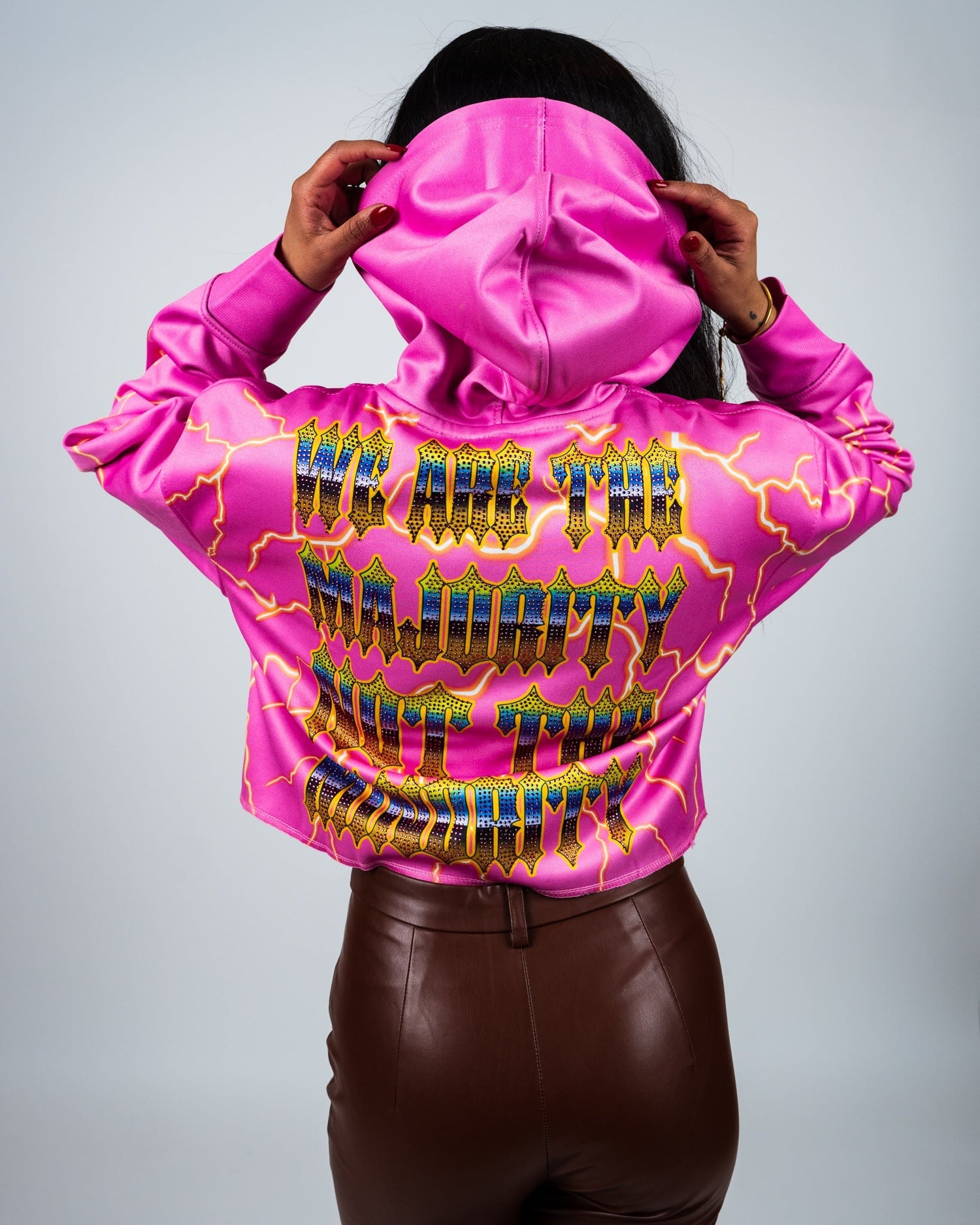 Pink Rhinestone Hoodie