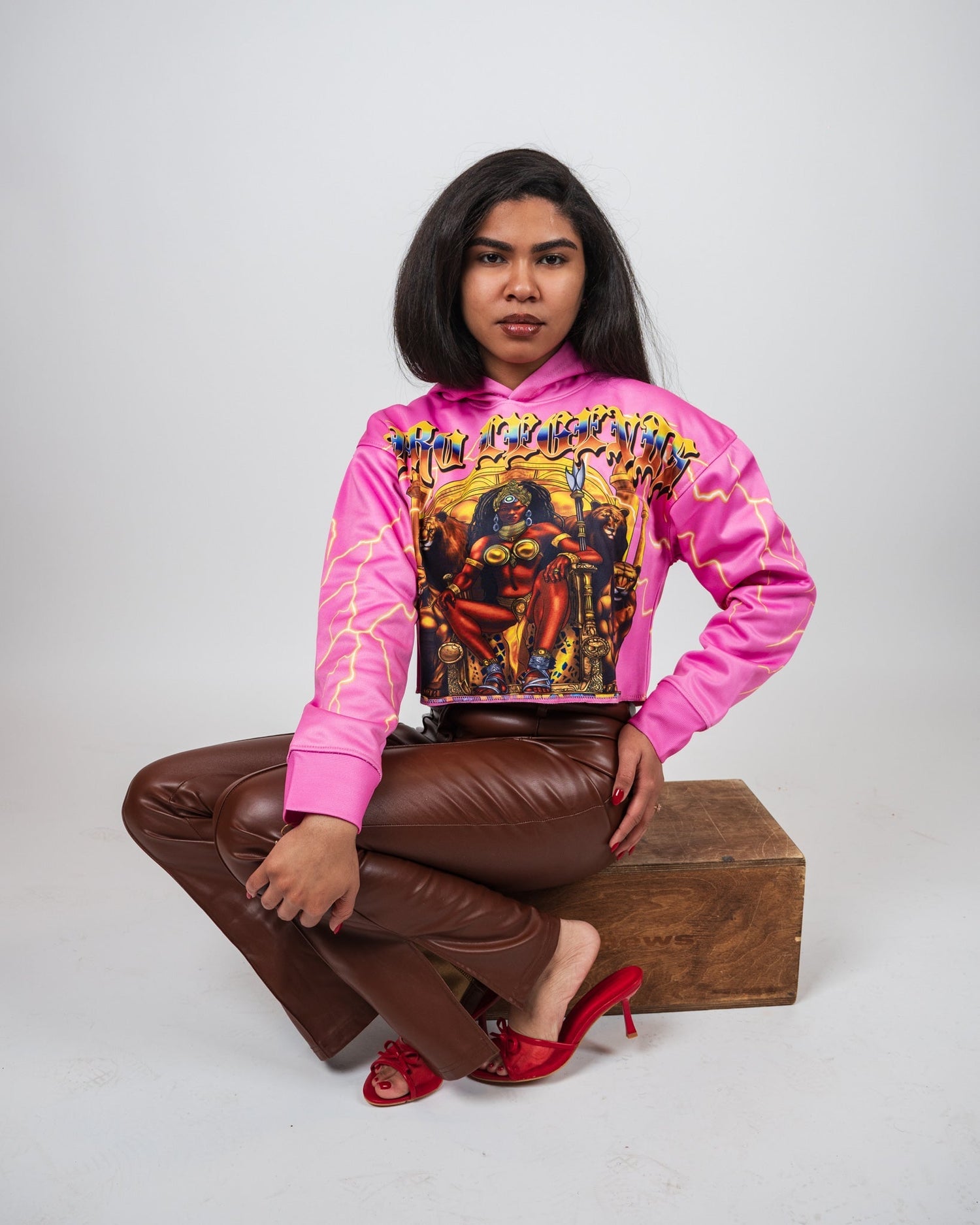 Pink Rhinestone Hoodie